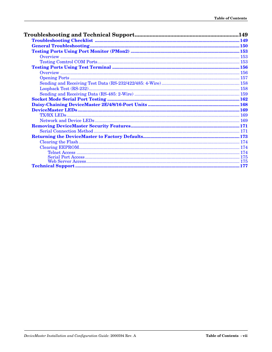 Comtrol Hub DeviceMaster User Manual | Page 7 / 178