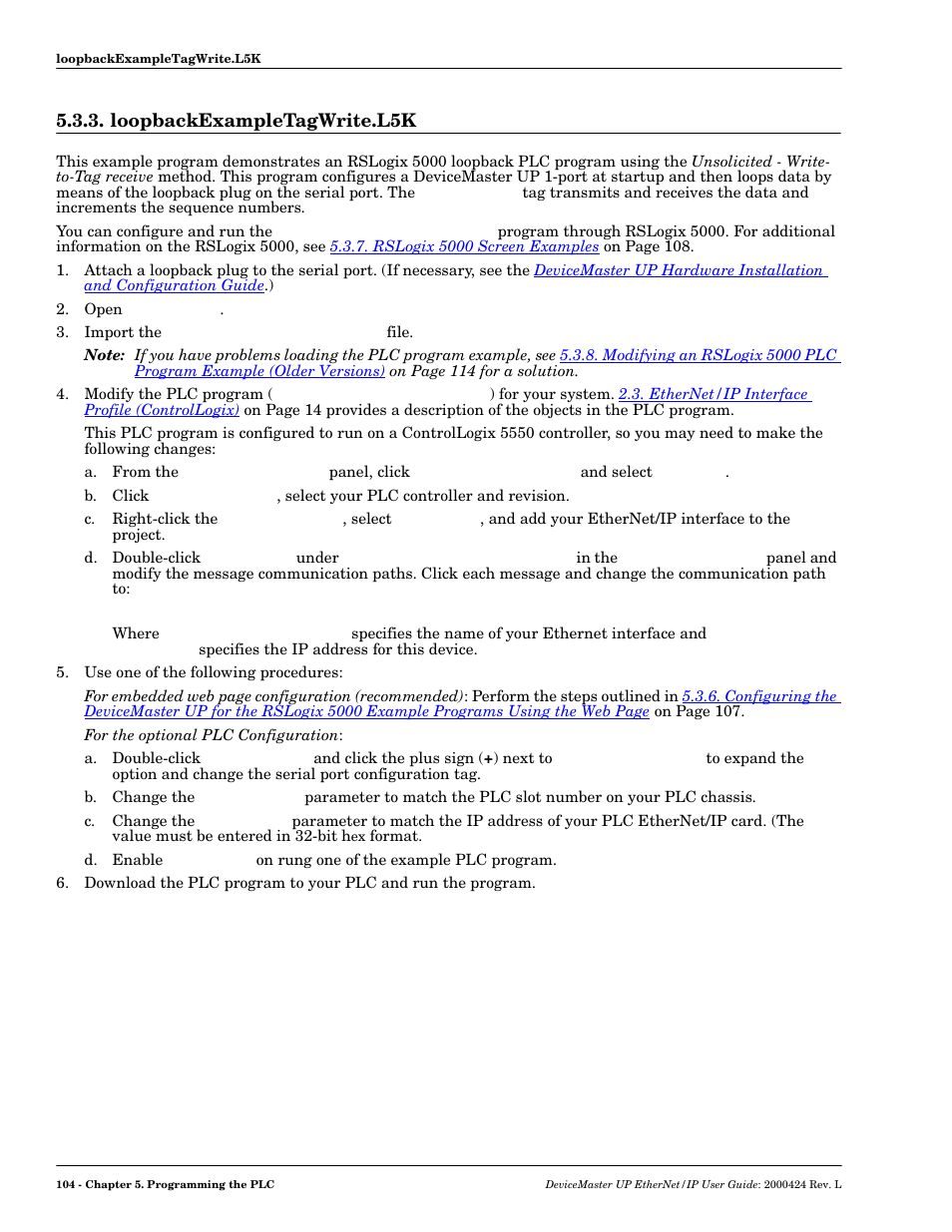 Loopbackexampletagwrite.l5k | Comtrol UP DeviceMaster User Guide User Manual | Page 104 / 166