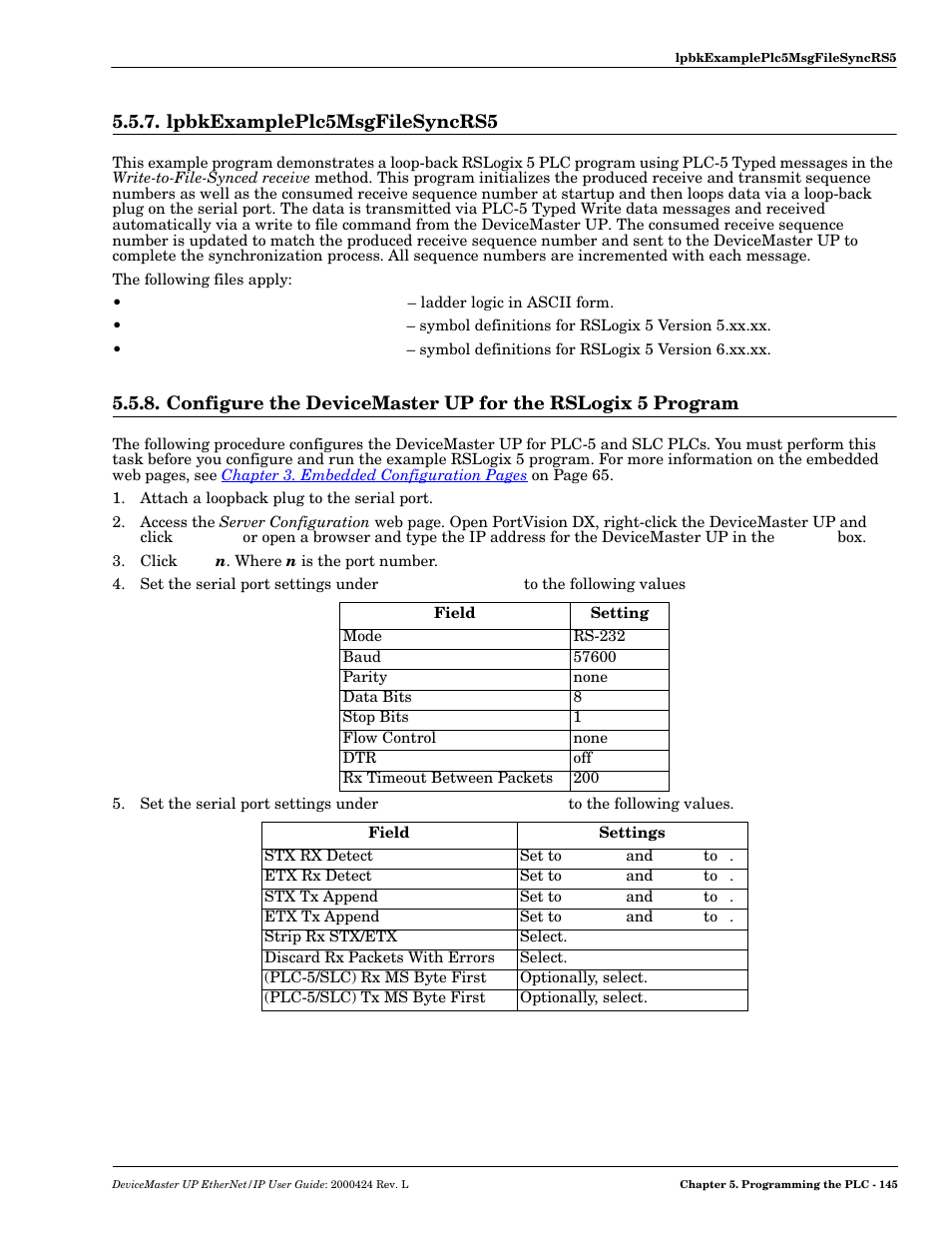 Lpbkexampleplc5msgfilesyncrs5 | Comtrol UP DeviceMaster User Guide User Manual | Page 145 / 166