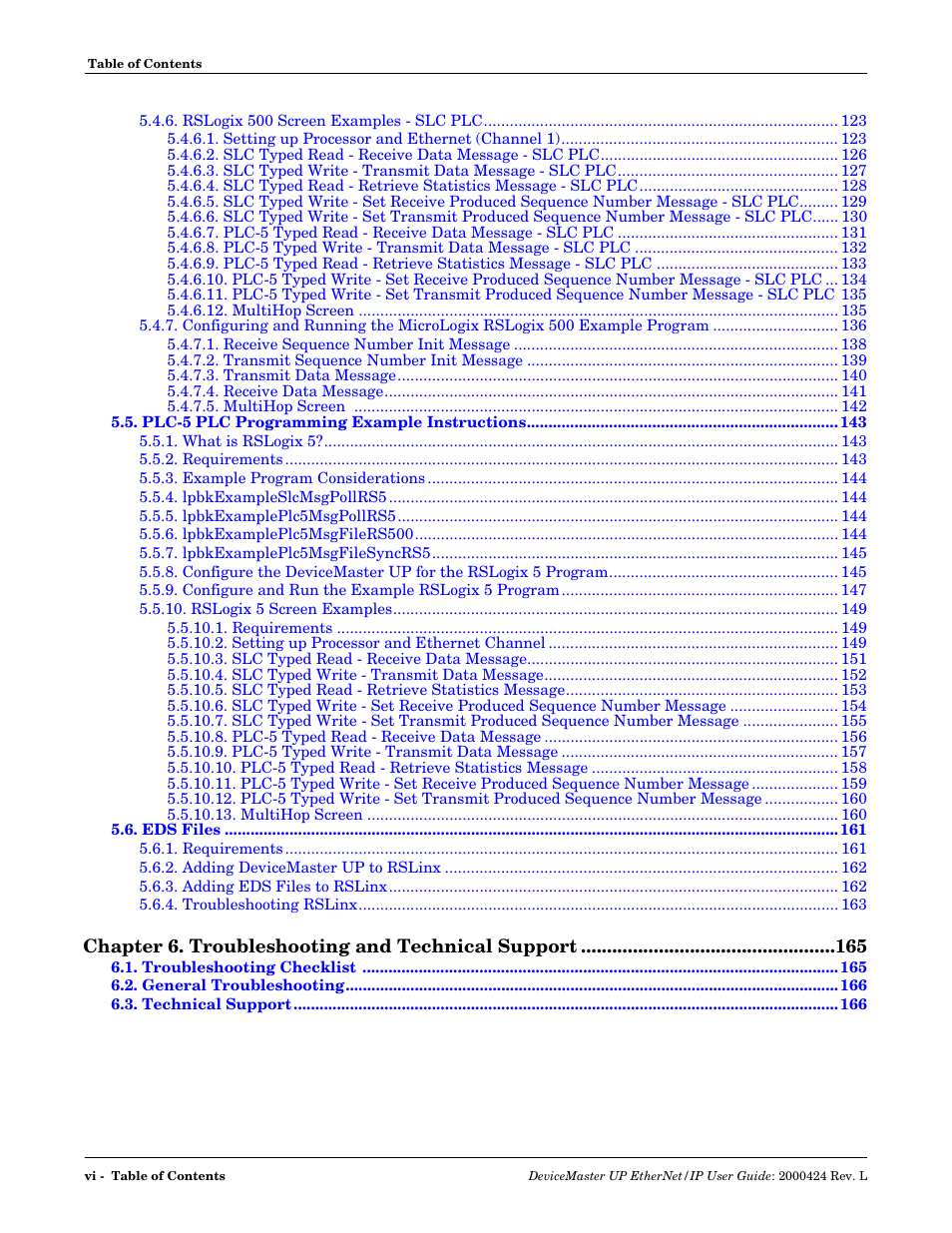 Chapter 6. troubleshooting and technical support | Comtrol UP DeviceMaster User Guide User Manual | Page 6 / 166