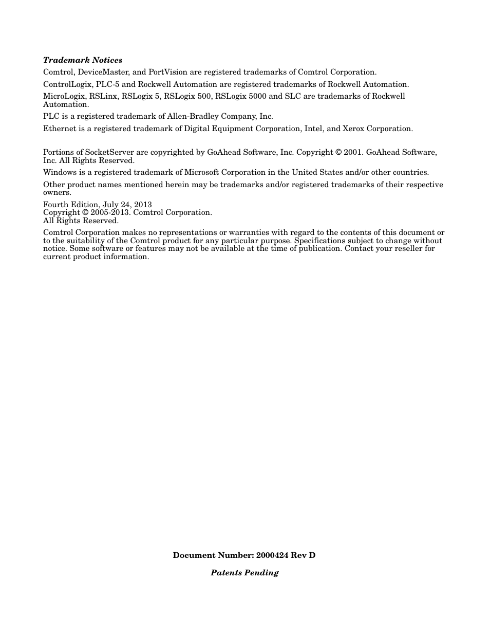Comtrol UP DeviceMaster Quick Start User Manual | Page 2 / 36