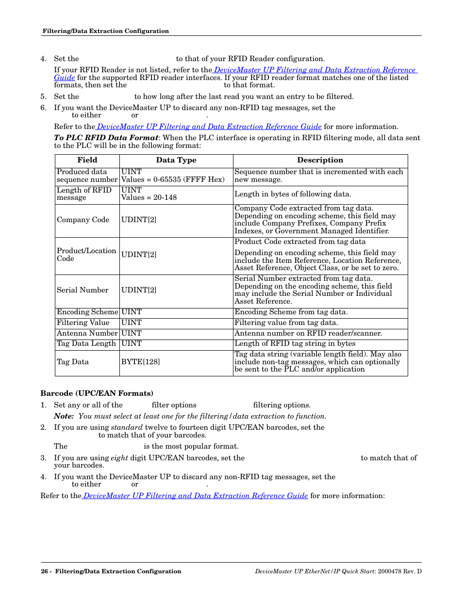 Barcode (upc/ean formats) | Comtrol UP DeviceMaster Quick Start User Manual | Page 26 / 36