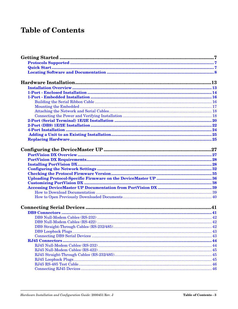 Comtrol UP DeviceMaster Installation User Manual | Page 3 / 86