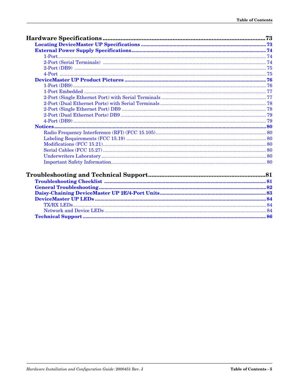 Comtrol UP DeviceMaster Installation User Manual | Page 5 / 86