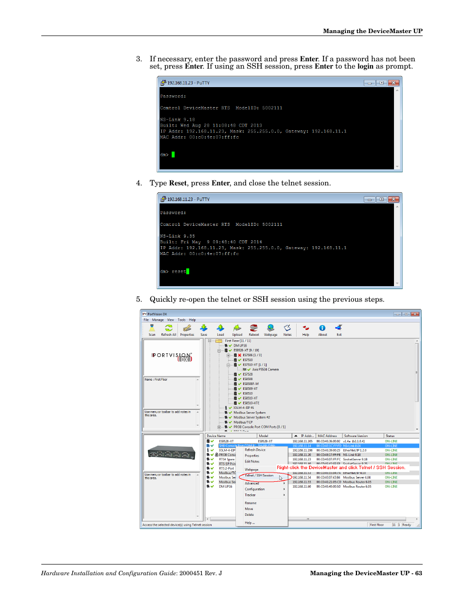 Comtrol UP DeviceMaster Installation User Manual | Page 63 / 86