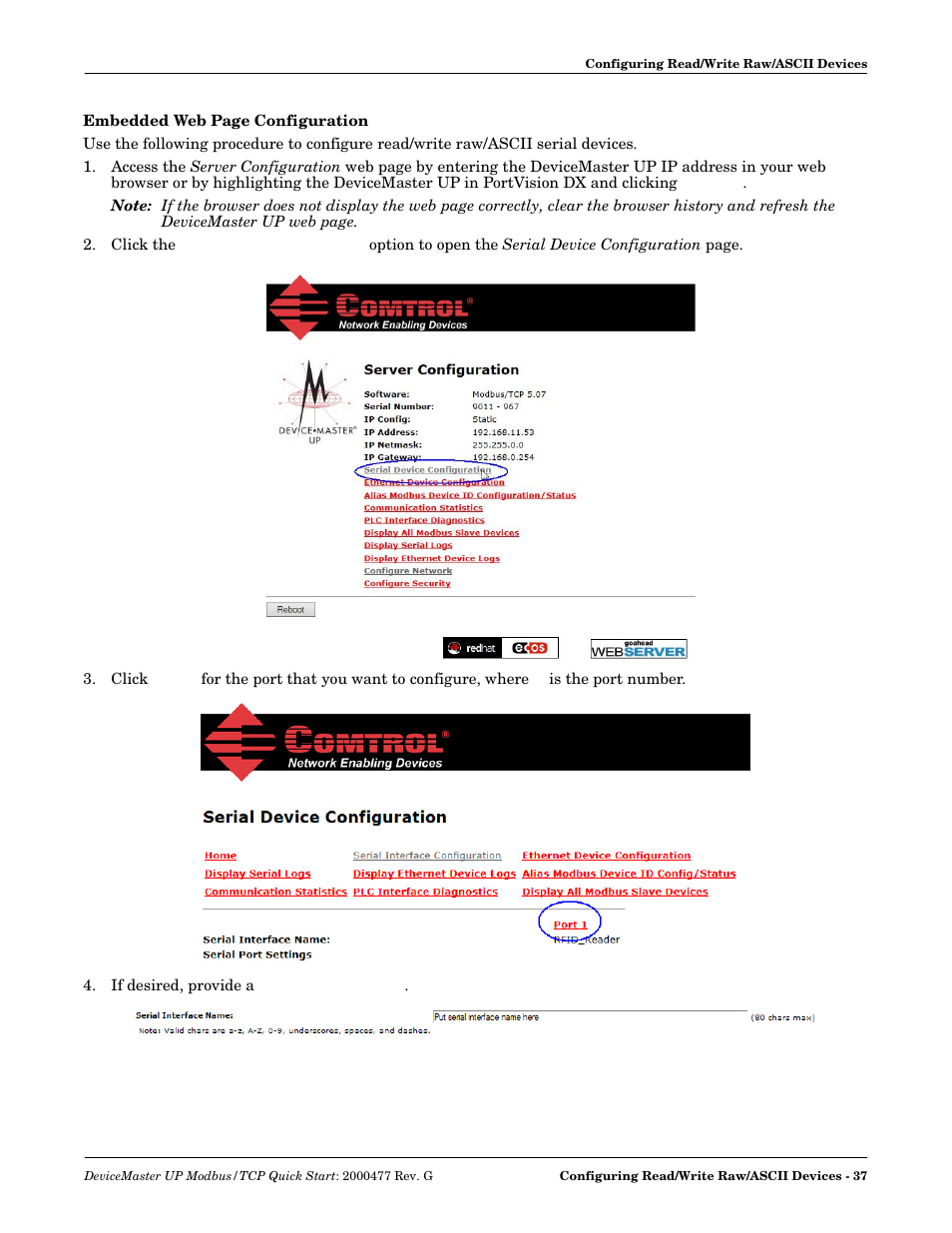 Comtrol Modbus TCP Quick Start User Manual | Page 37 / 78