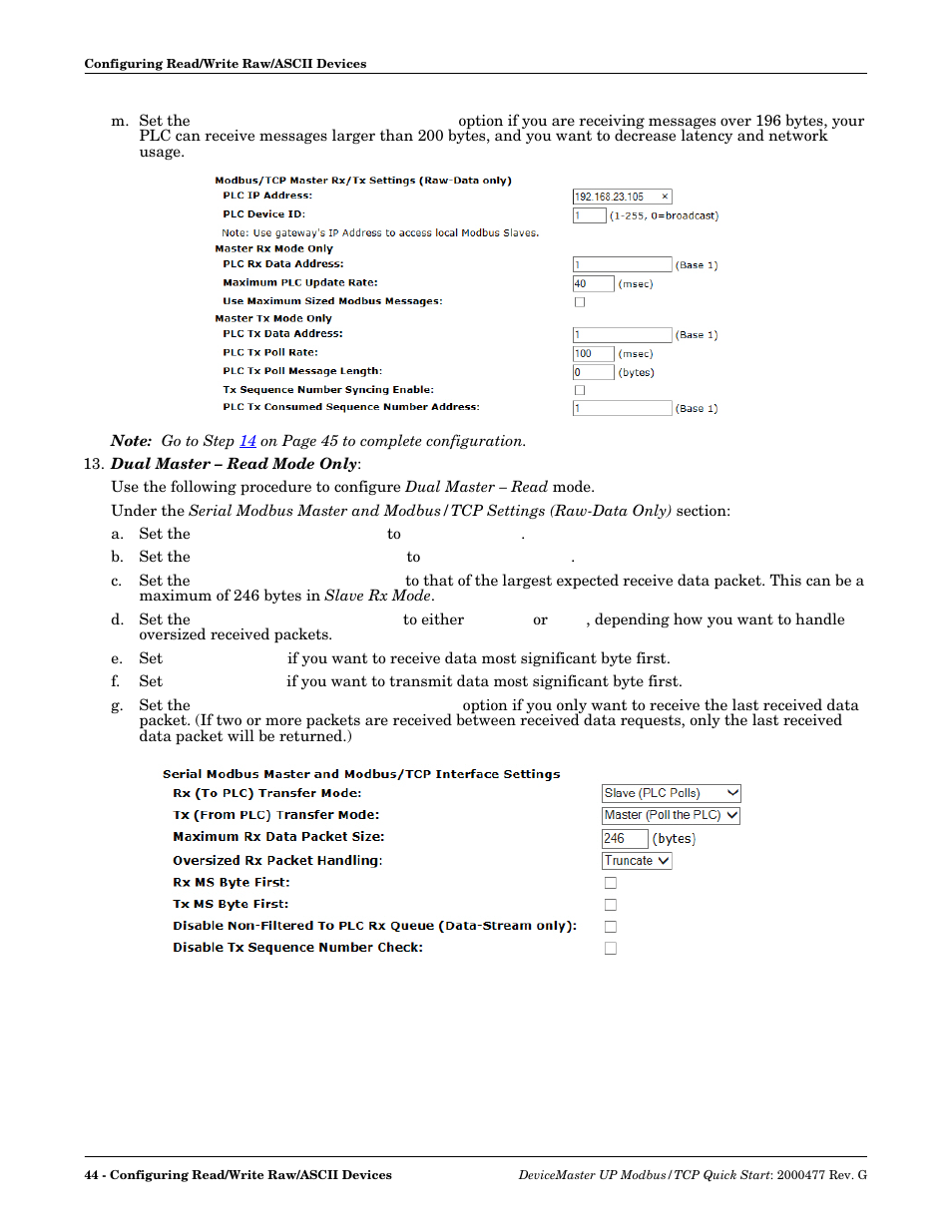 Go to step | Comtrol Modbus TCP Quick Start User Manual | Page 44 / 78