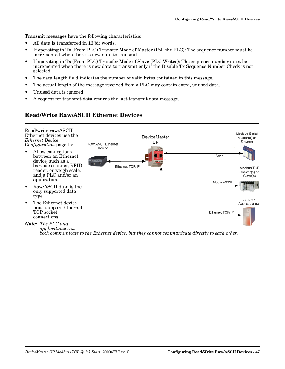 Read/write raw/ascii ethernet devices | Comtrol Modbus TCP Quick Start User Manual | Page 47 / 78