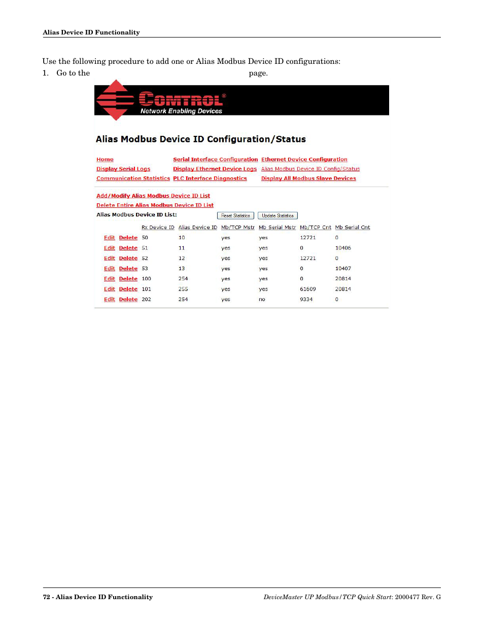 Comtrol Modbus TCP Quick Start User Manual | Page 72 / 78