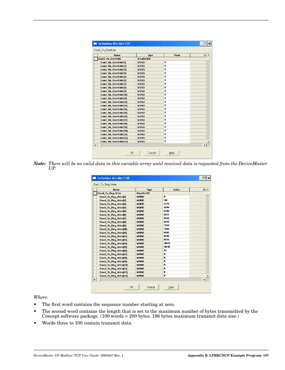 Comtrol Modbus TCP User Guide User Manual | Page 107 / 112