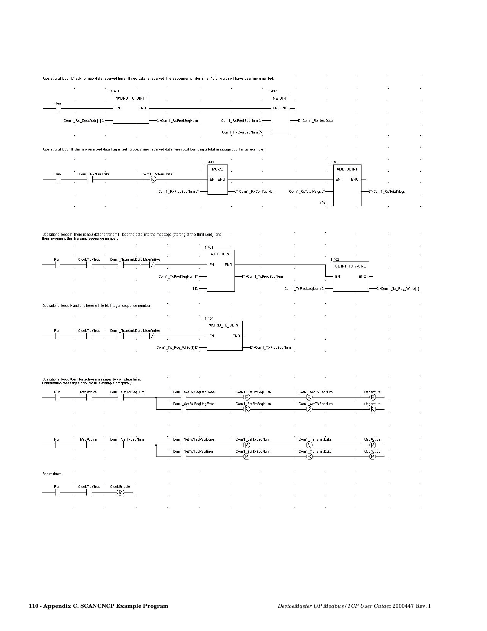 Comtrol Modbus TCP User Guide User Manual | Page 110 / 112