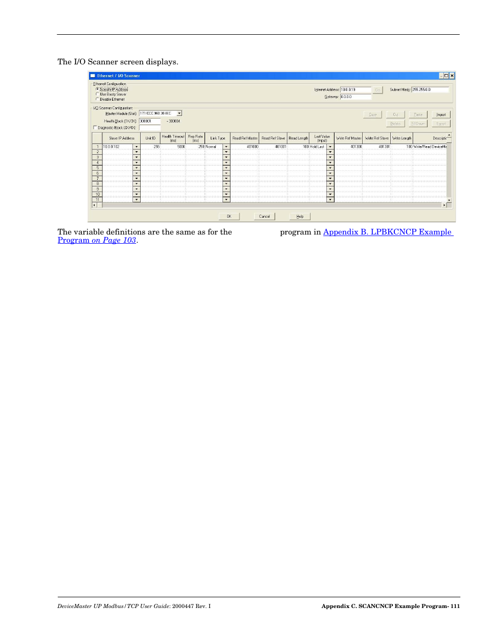 Comtrol Modbus TCP User Guide User Manual | Page 111 / 112