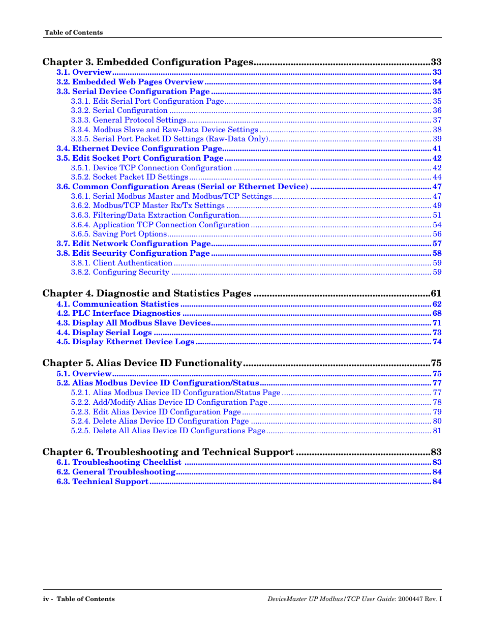 Comtrol Modbus TCP User Guide User Manual | Page 4 / 112