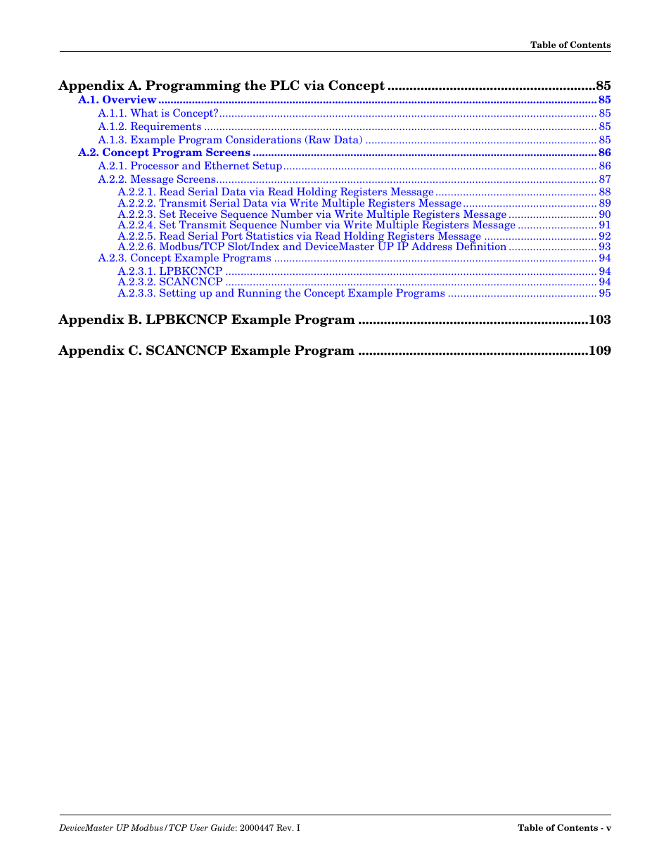 Comtrol Modbus TCP User Guide User Manual | Page 5 / 112