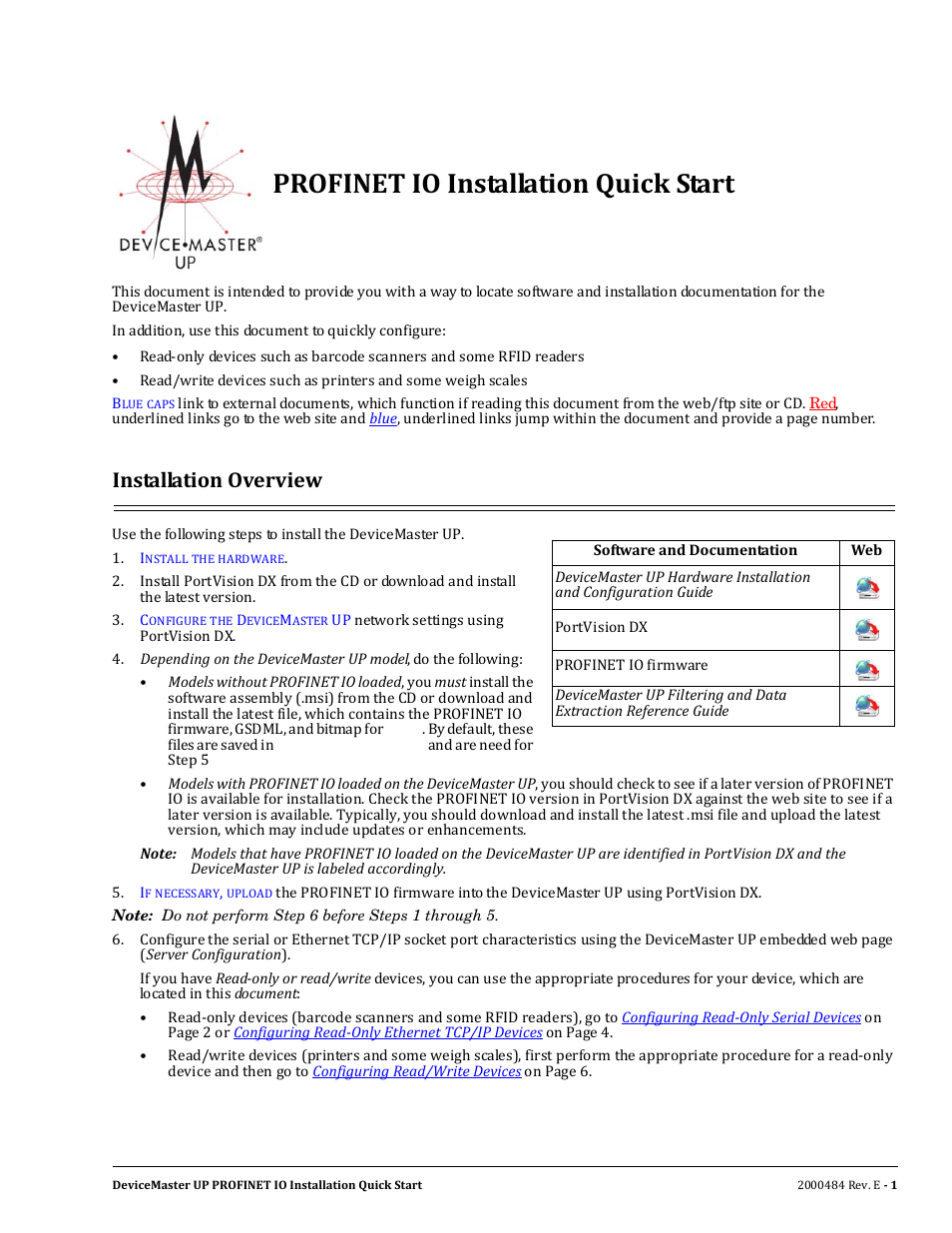 Comtrol PROFINET IO User Manual | 18 pages
