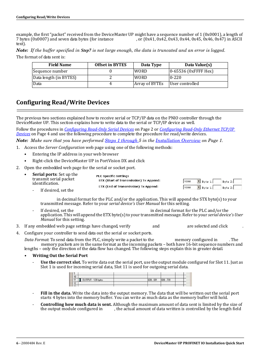 Configuring read/write devices | Comtrol PROFINET IO User Manual | Page 6 / 18