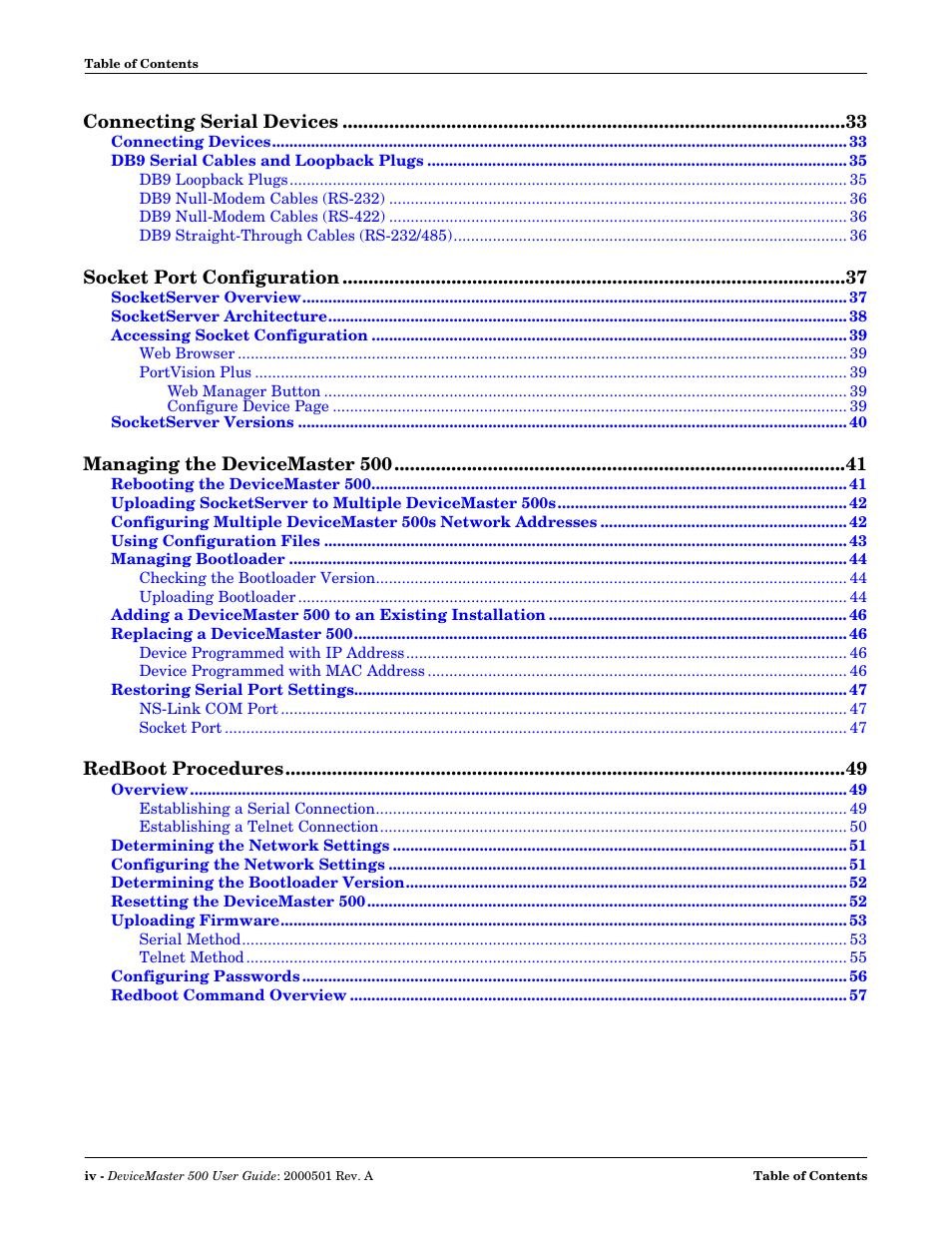 Comtrol 500 DeviceMaster User Manual | Page 4 / 72