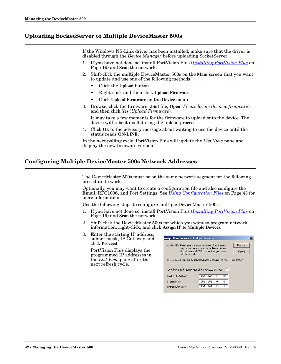 Comtrol 500 DeviceMaster User Manual | Page 42 / 72