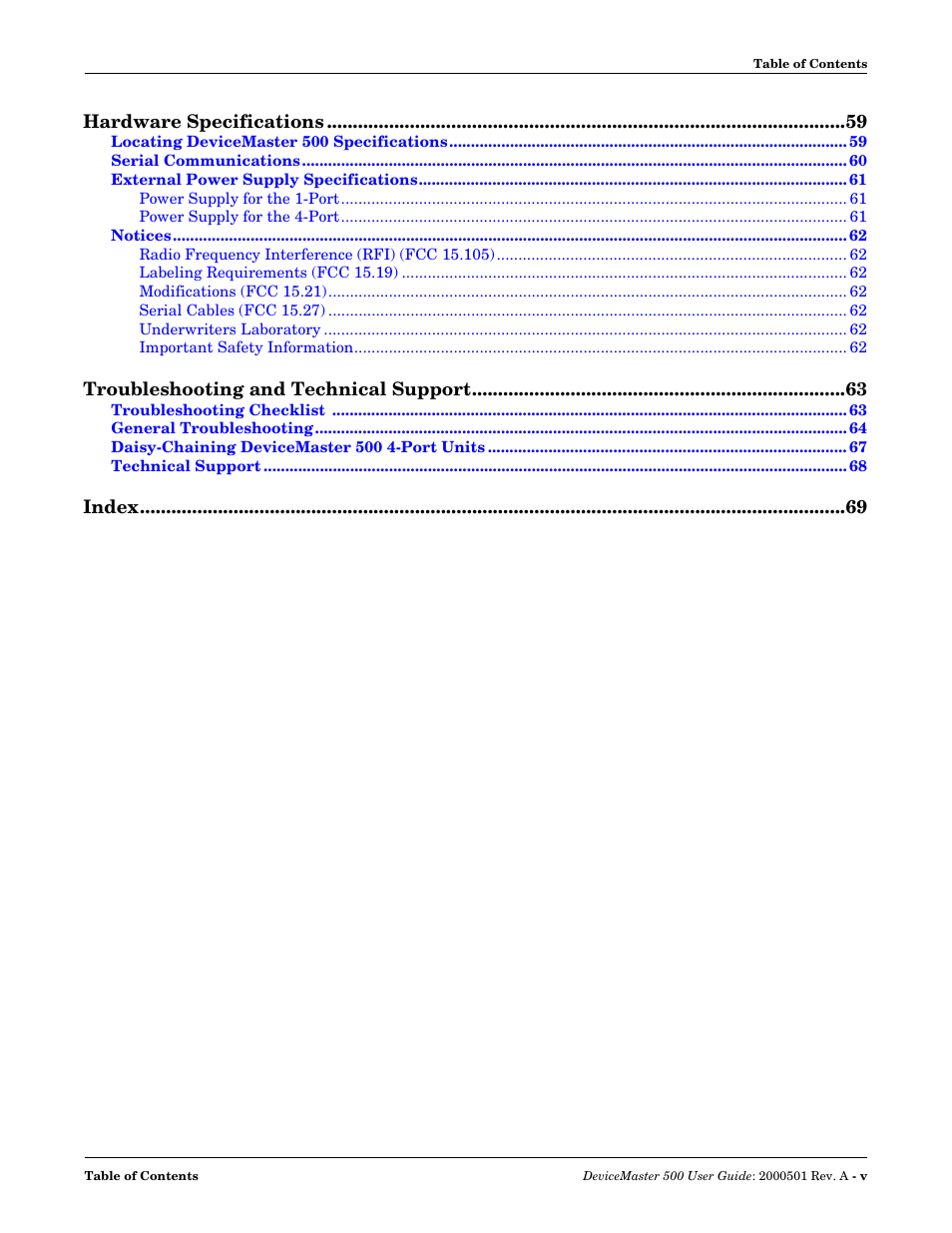 Comtrol 500 DeviceMaster User Manual | Page 5 / 72