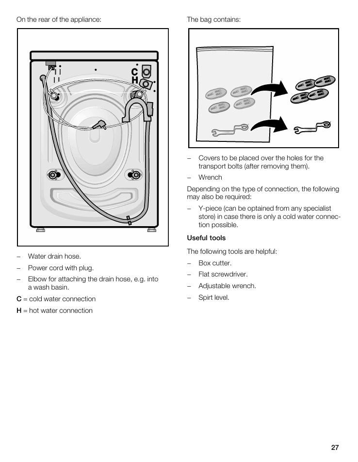 Bosch WFL 2090 User Manual | Page 27 / 36