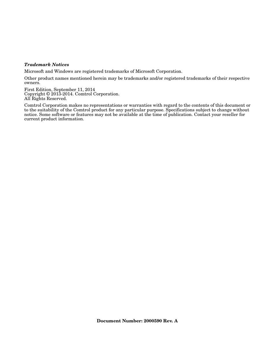 Comtrol IOLM Modbus TCP User Manual | Page 2 / 28