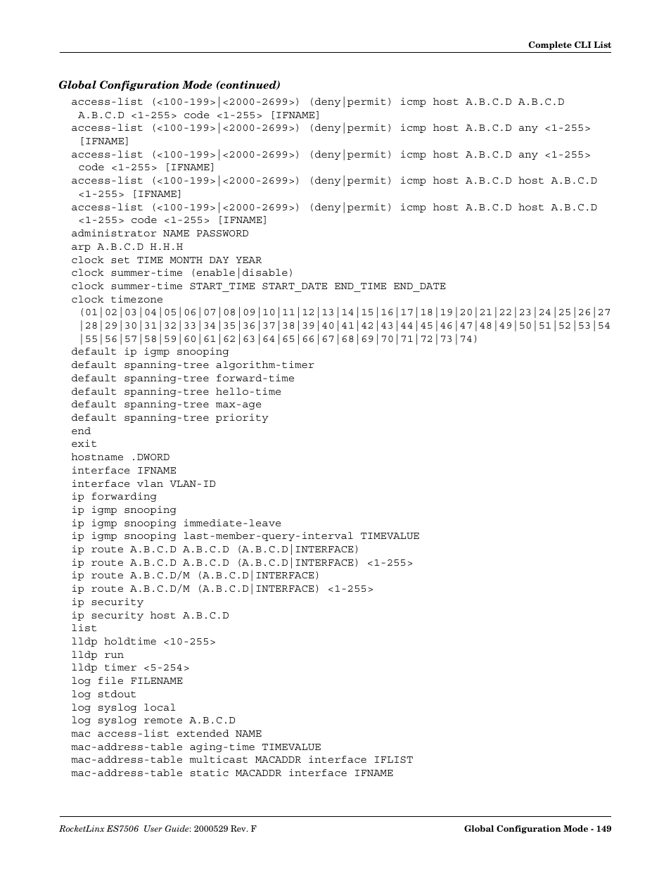 Comtrol ES7506 User Manual | Page 149 / 158