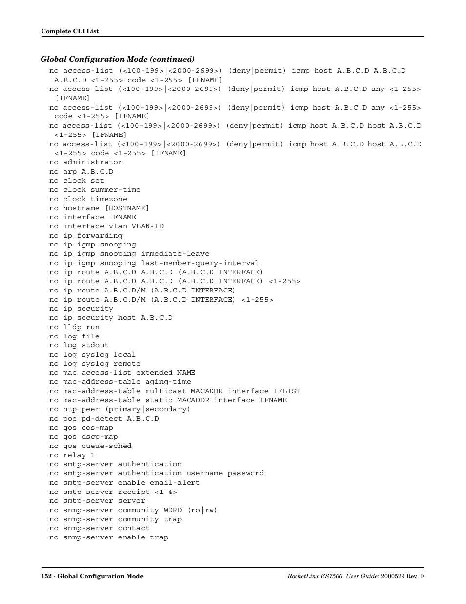 Comtrol ES7506 User Manual | Page 152 / 158