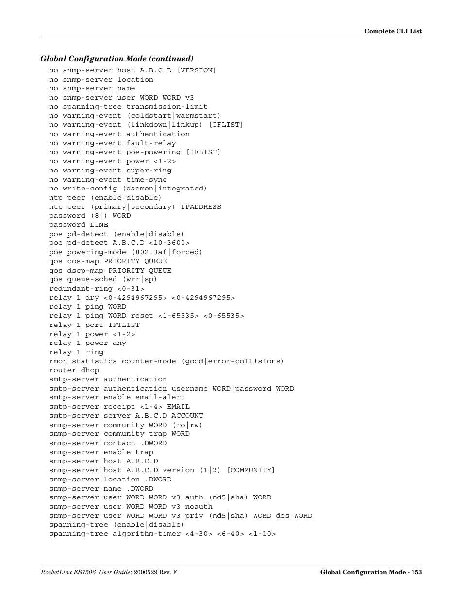 Comtrol ES7506 User Manual | Page 153 / 158