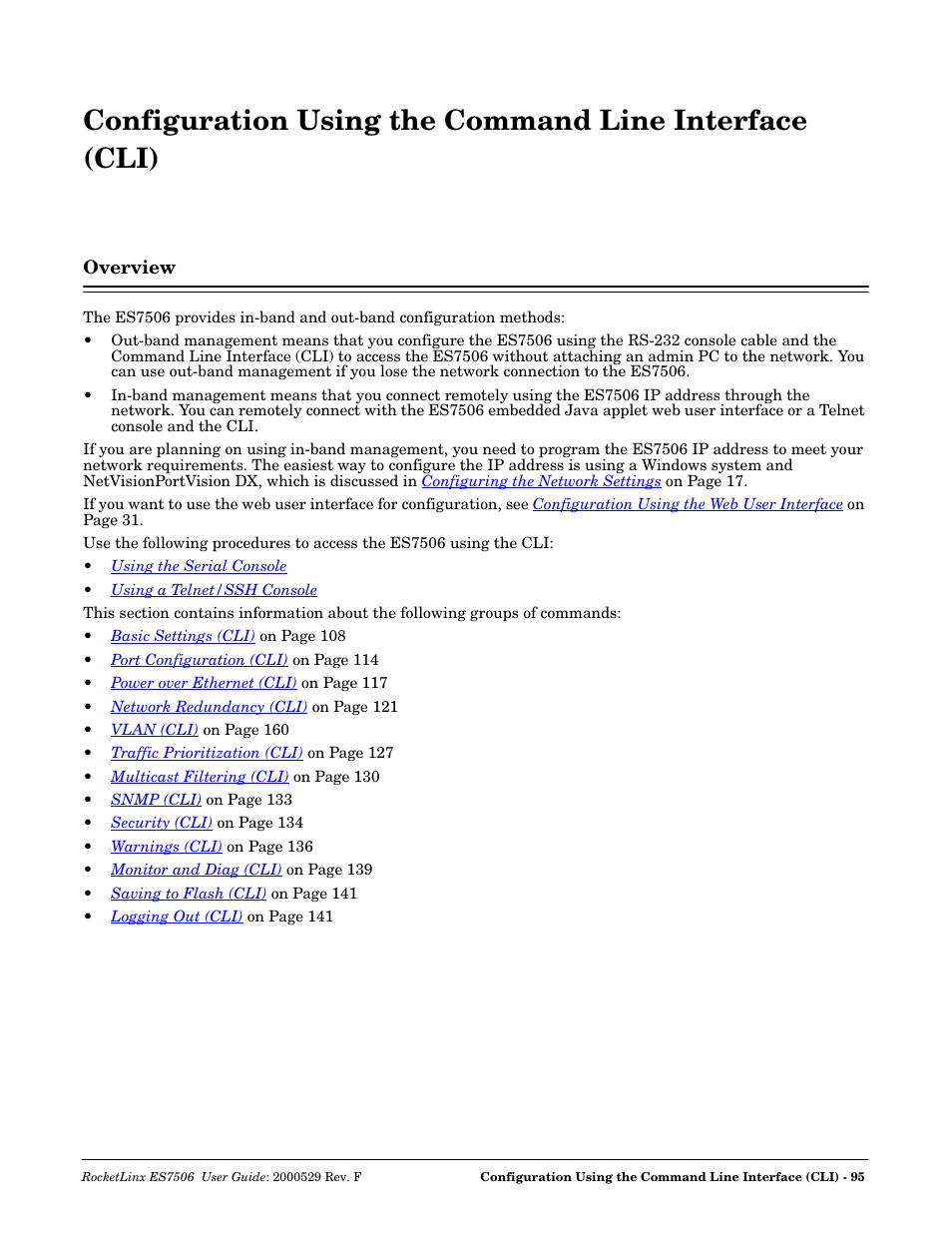 Overview, Discussed in | Comtrol ES7506 User Manual | Page 95 / 158