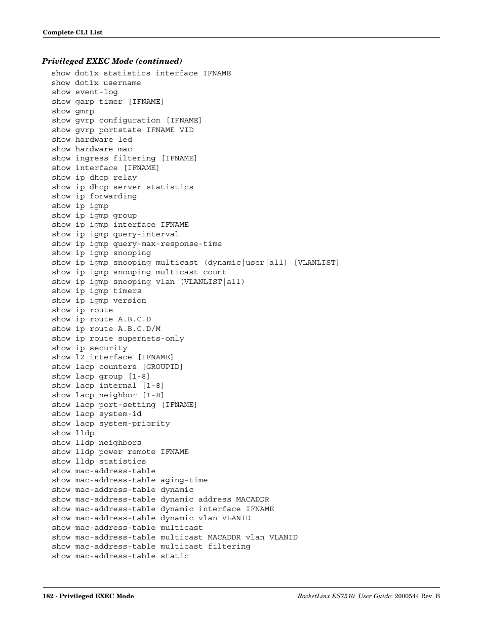 Comtrol ES7510 User Manual | Page 182 / 202