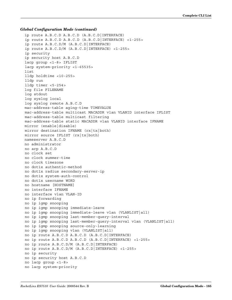 Comtrol ES7510 User Manual | Page 185 / 202
