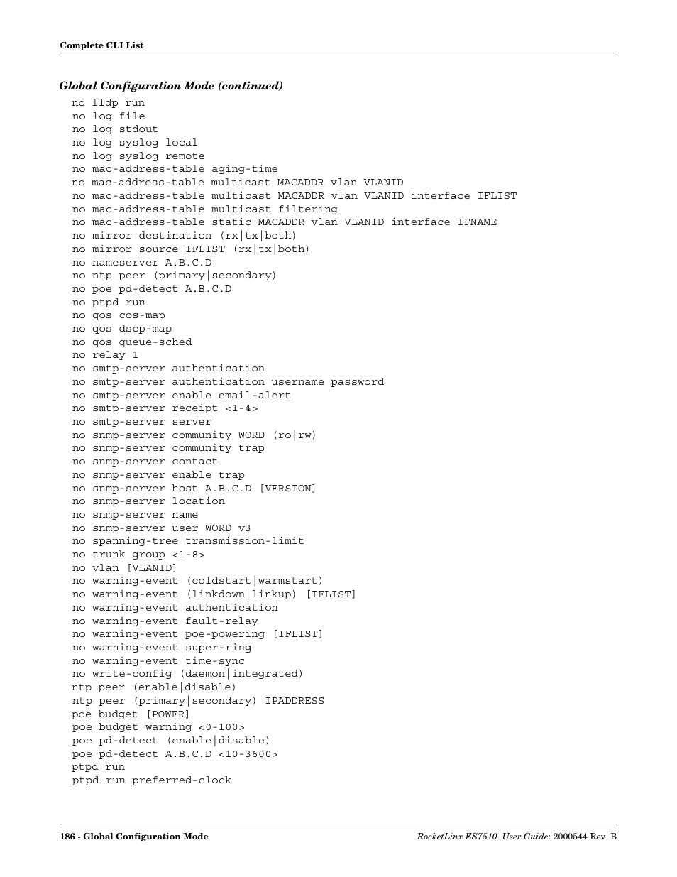 Comtrol ES7510 User Manual | Page 186 / 202