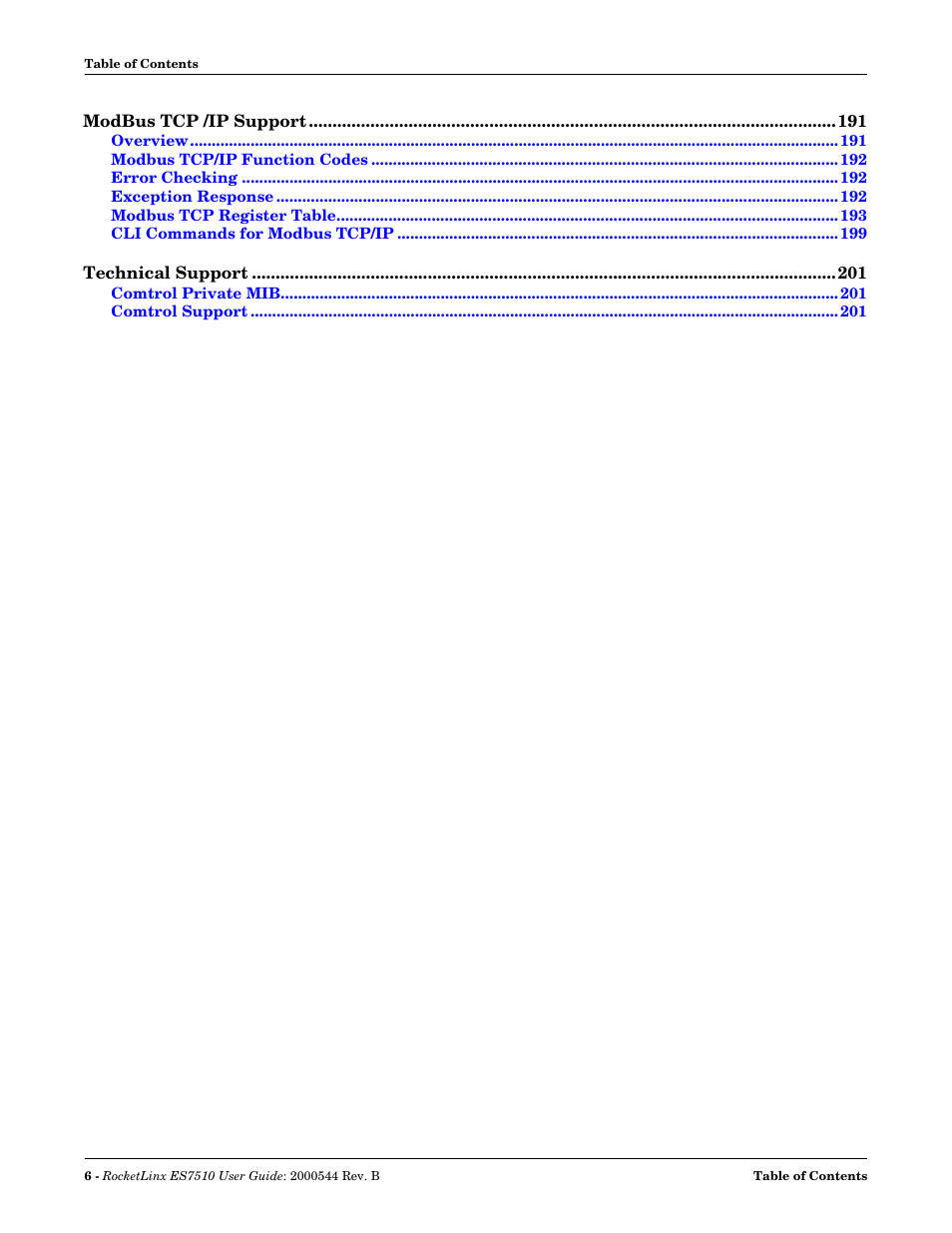 Comtrol ES7510 User Manual | Page 6 / 202