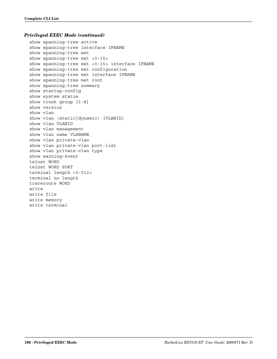 Comtrol ES7510-XT User Manual | Page 195 / 215