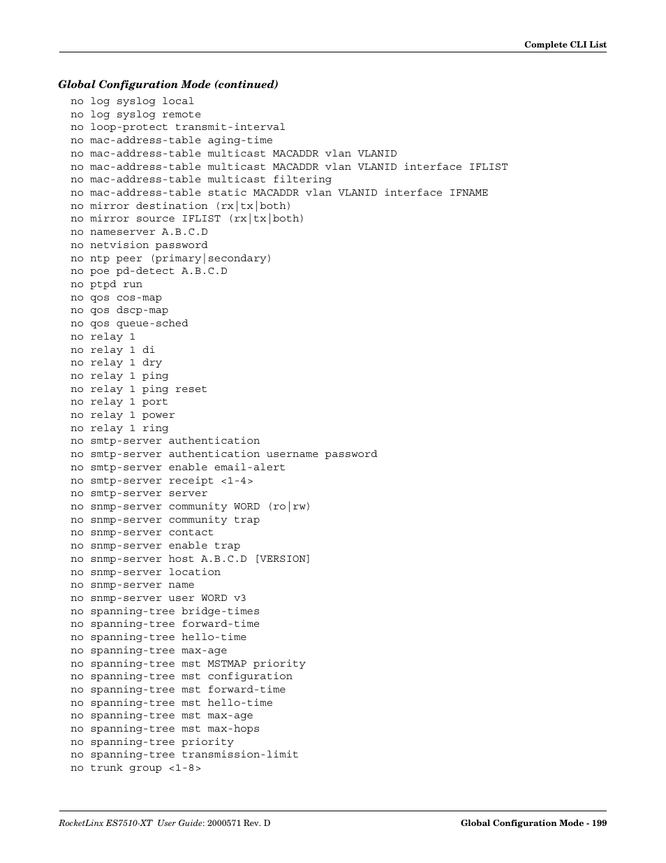 Comtrol ES7510-XT User Manual | Page 198 / 215