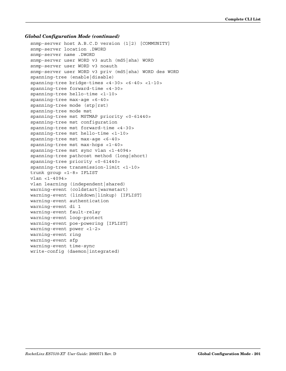 Comtrol ES7510-XT User Manual | Page 200 / 215