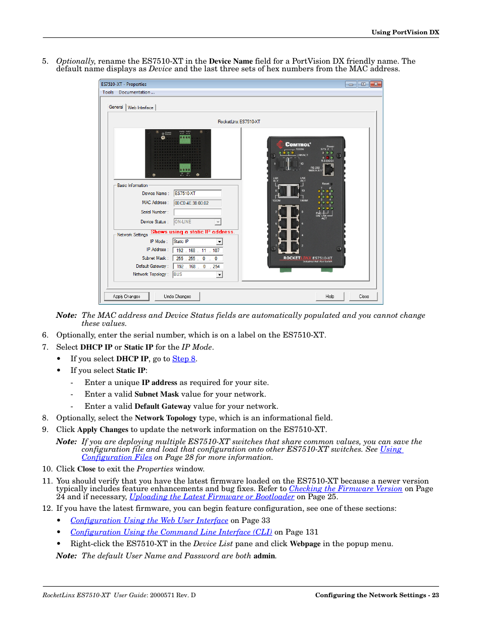 Comtrol ES7510-XT User Manual | Page 23 / 215