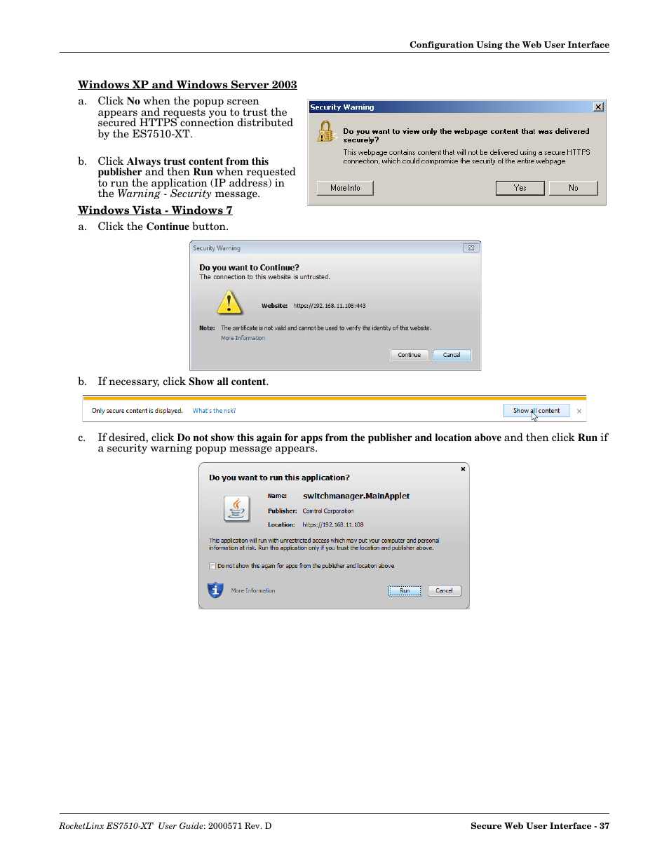 Comtrol ES7510-XT User Manual | Page 37 / 215