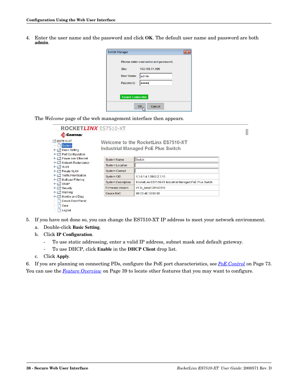 Comtrol ES7510-XT User Manual | Page 38 / 215