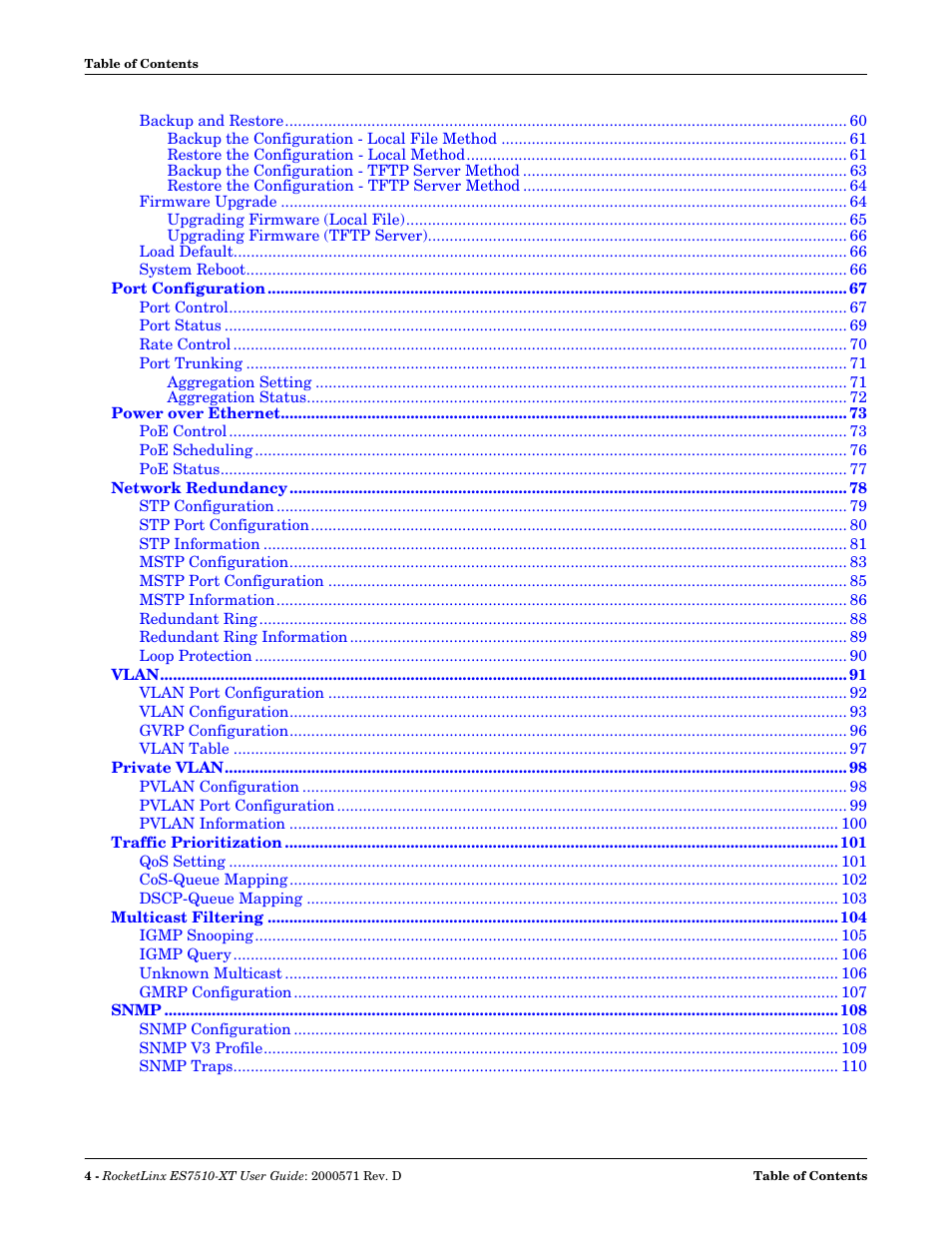 Comtrol ES7510-XT User Manual | Page 4 / 215