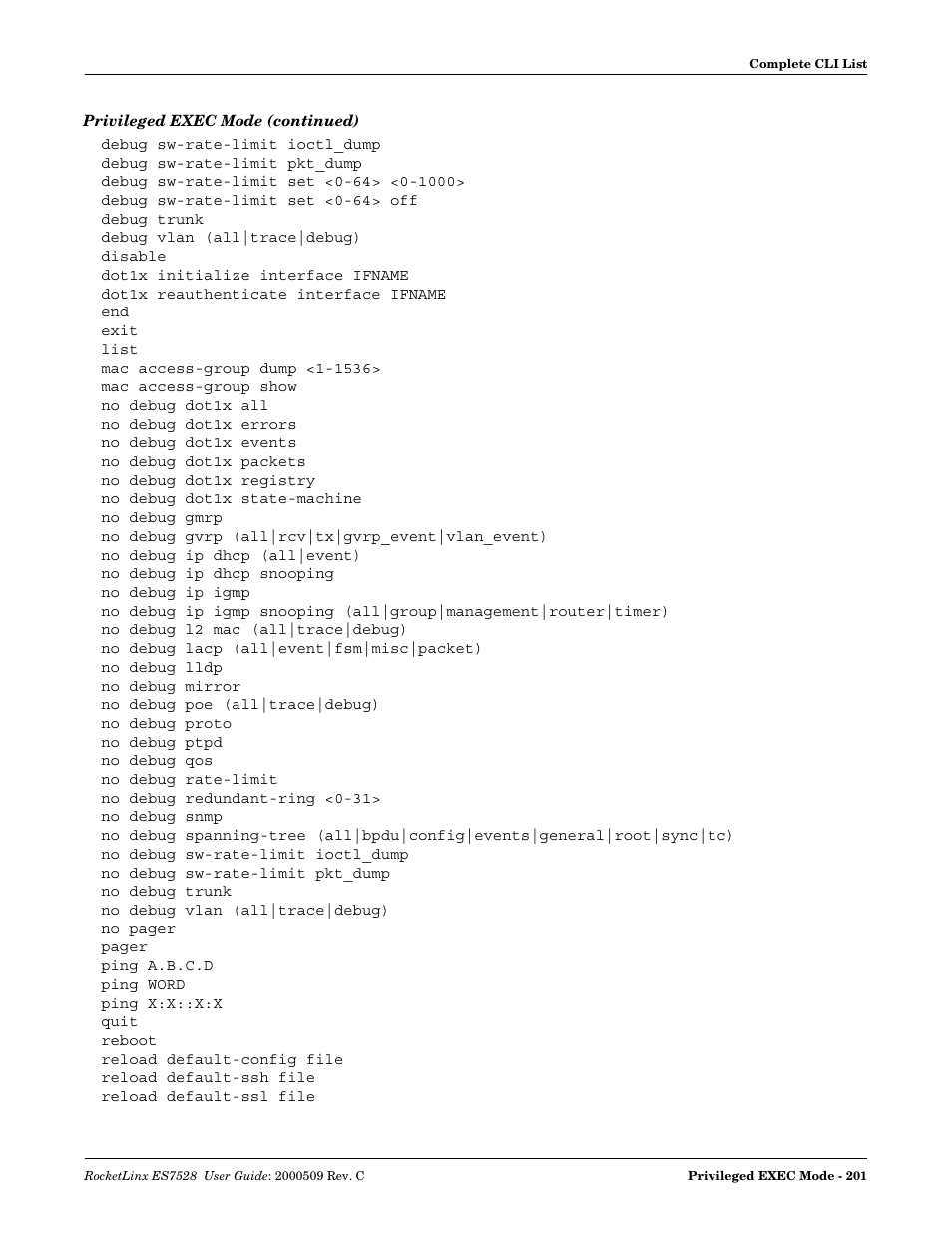 Comtrol ES7528 User Manual | Page 201 / 224