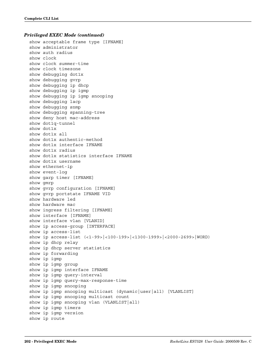 Comtrol ES7528 User Manual | Page 202 / 224