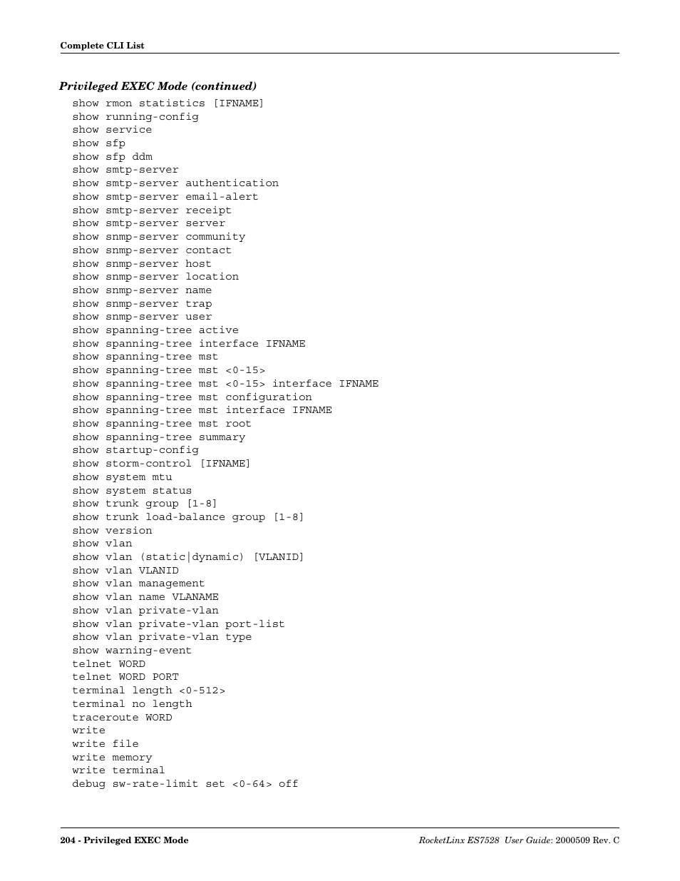 Comtrol ES7528 User Manual | Page 204 / 224