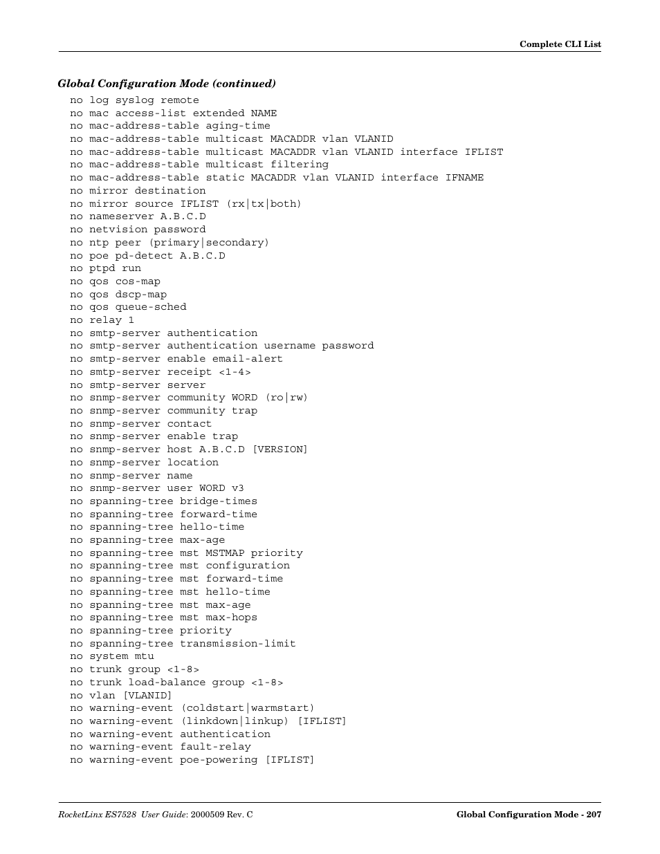 Comtrol ES7528 User Manual | Page 207 / 224