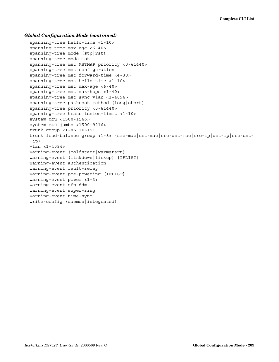 Comtrol ES7528 User Manual | Page 209 / 224