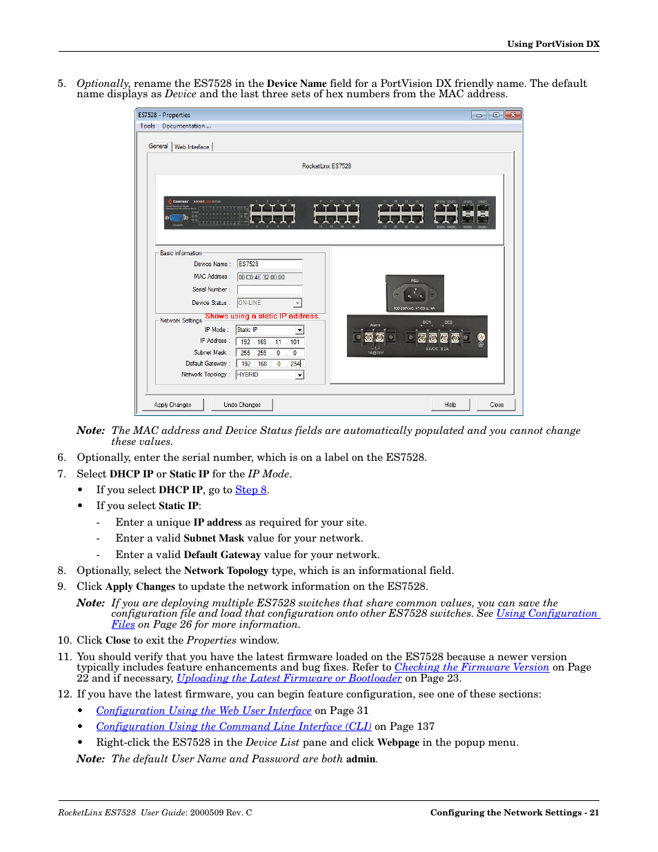 Comtrol ES7528 User Manual | Page 21 / 224