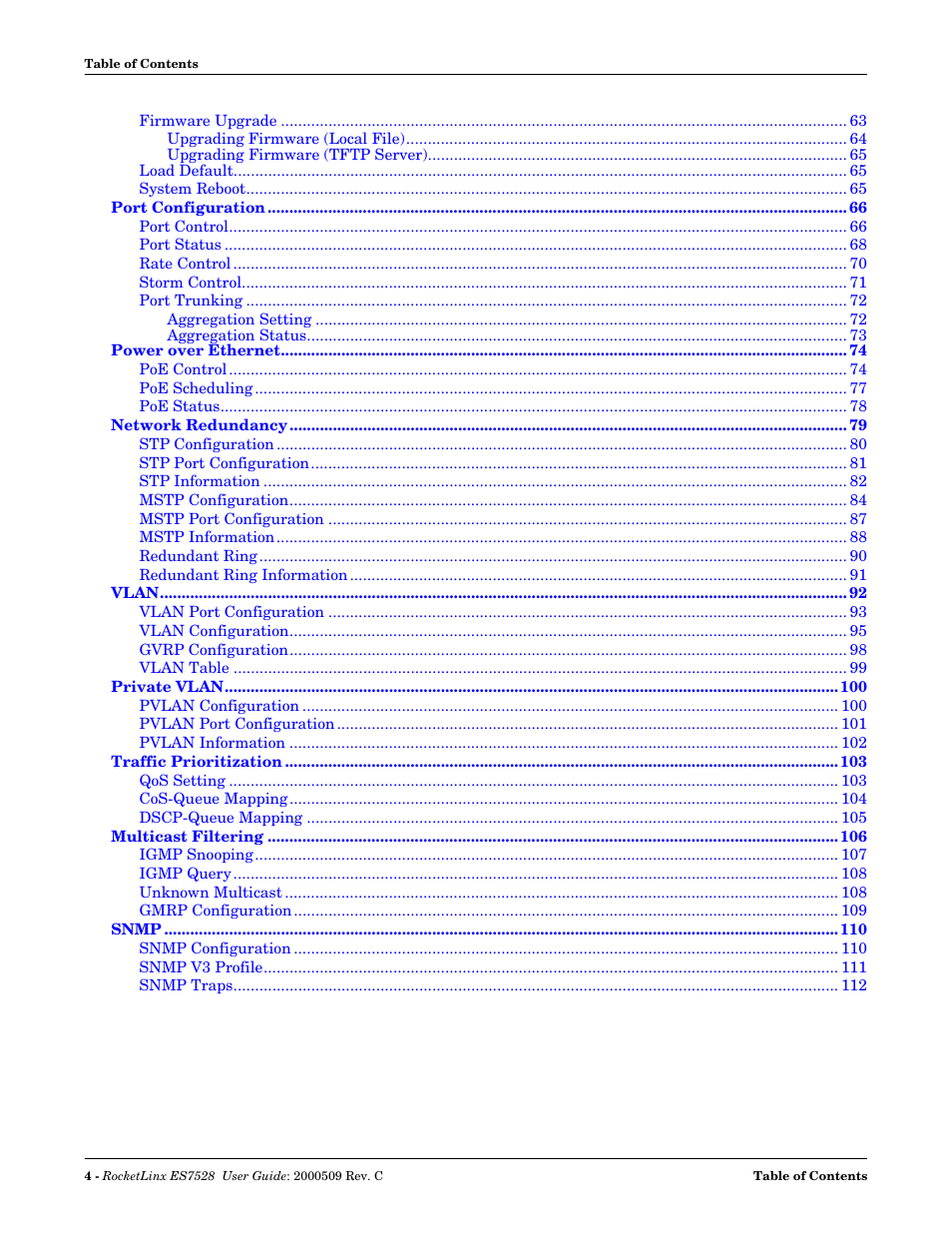 Comtrol ES7528 User Manual | Page 4 / 224