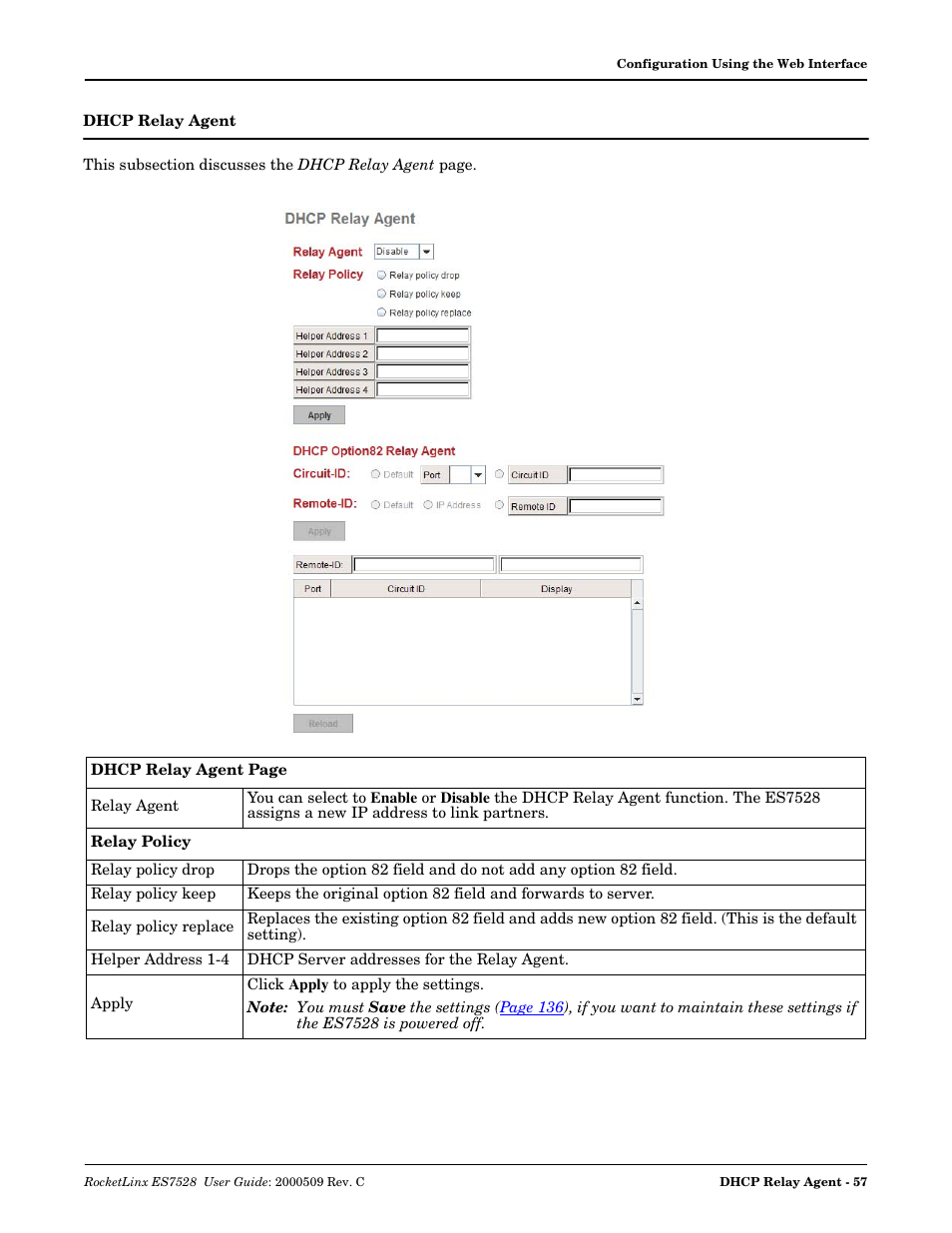 Dhcp relay agent | Comtrol ES7528 User Manual | Page 57 / 224