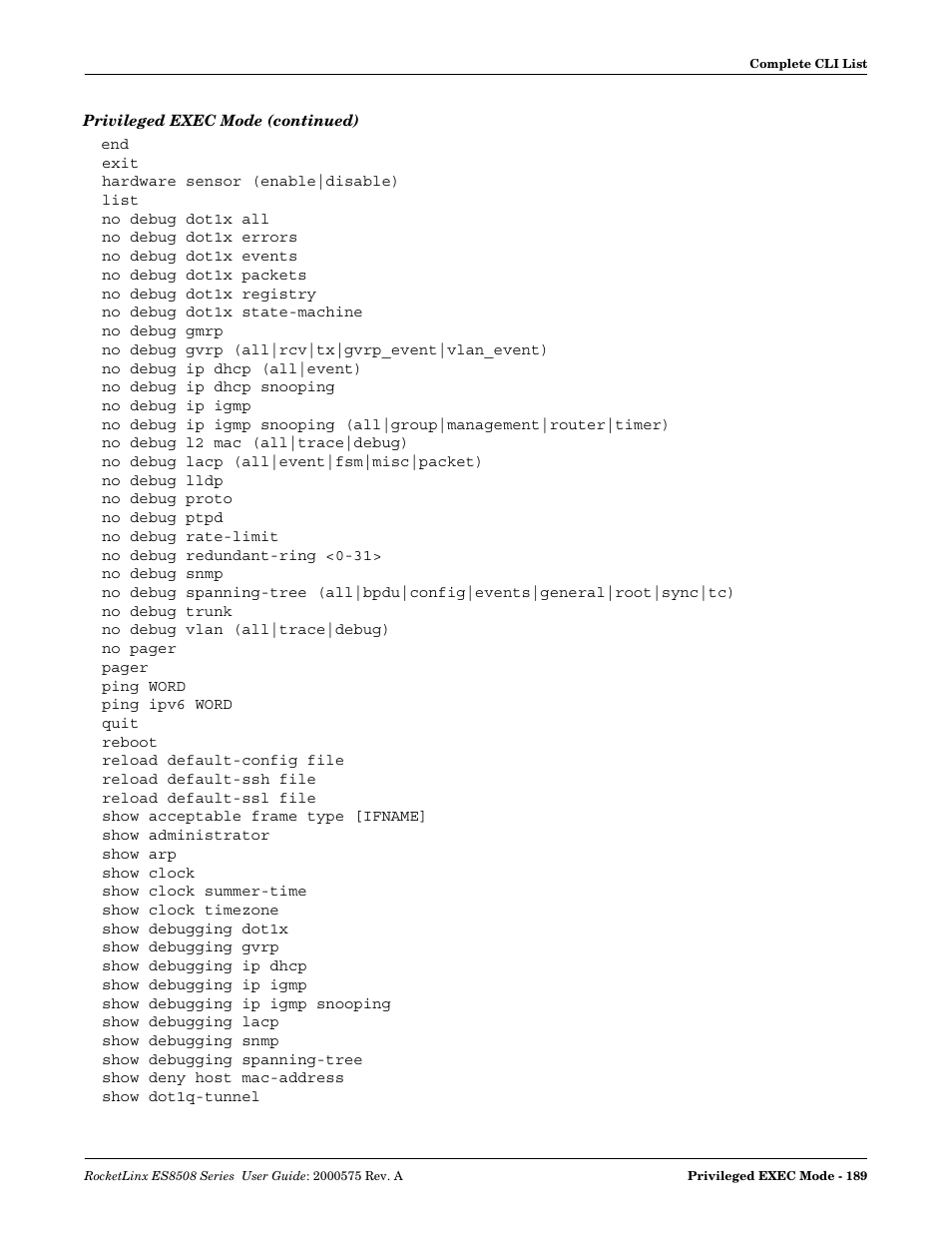 Comtrol ES8508 Series User Guide User Manual | Page 189 / 212