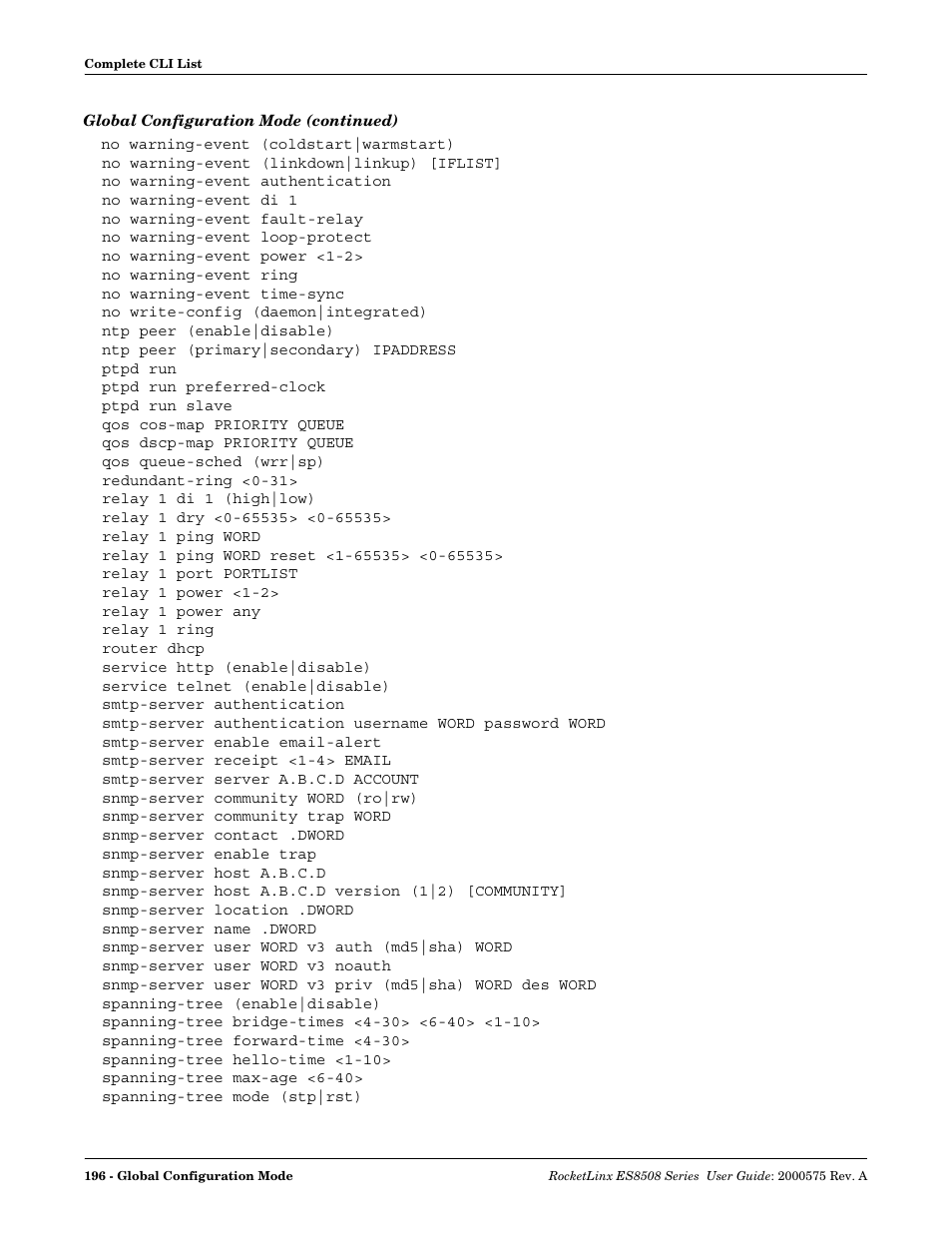 Comtrol ES8508 Series User Guide User Manual | Page 196 / 212